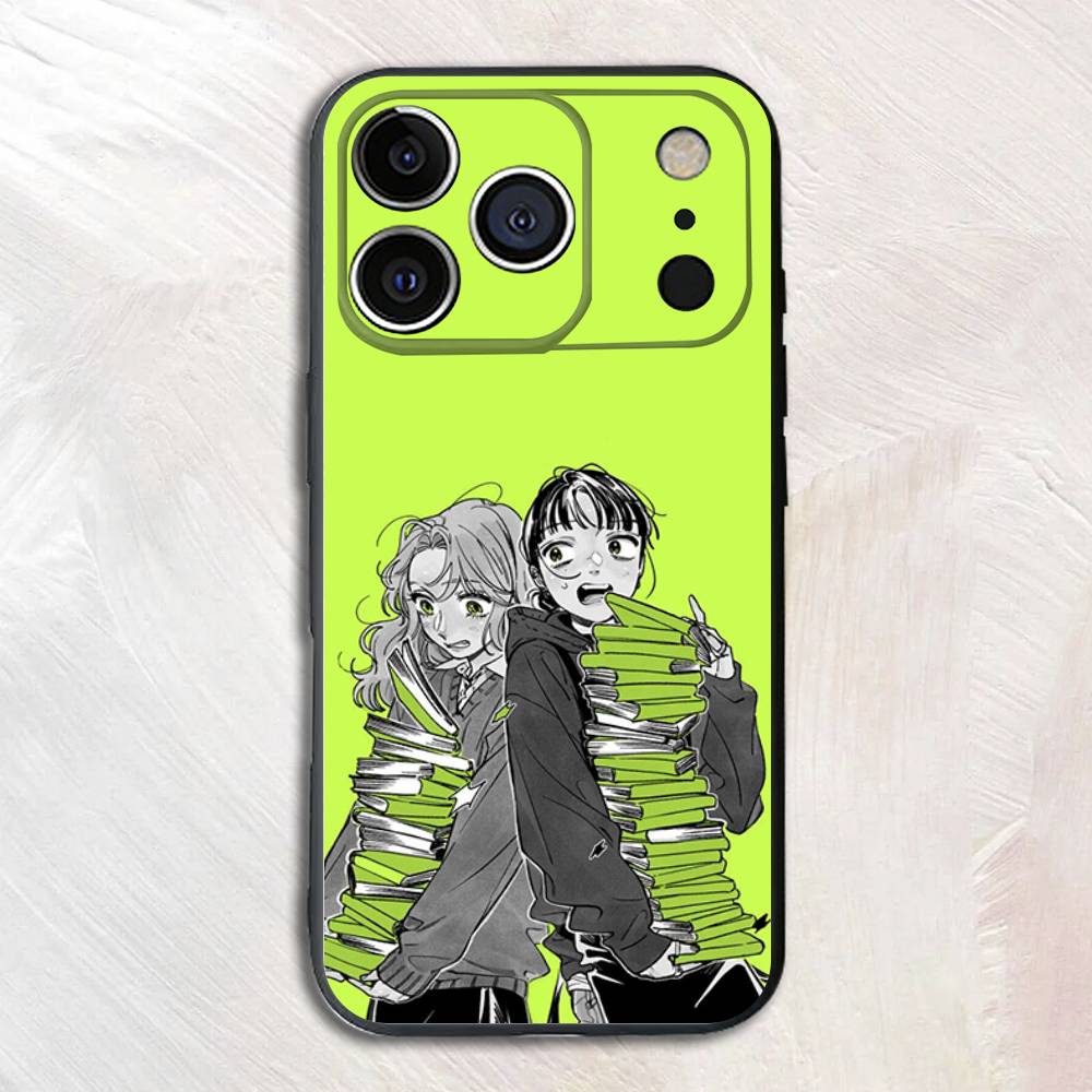 Cartoon Aya Osawa Mitsuki Koga Schwarz Matt Handyhülle Für iPhone 17,16,15,14,13,12,13,12,11 Pro Max Plus mini XS Weiche Rückseite