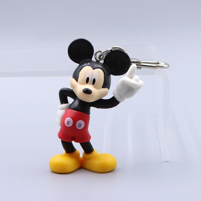 Cute Doll Anime Mickey Pluto Mickey Cartoon Car Keychain Backpack Decoration Pendant Christmas Toy Gift