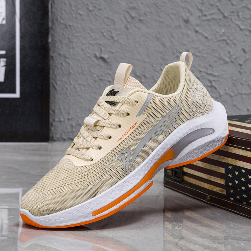 High-quality men's sports shoes casual lace-up sports shoes breathable and non-slip spring and autumn running