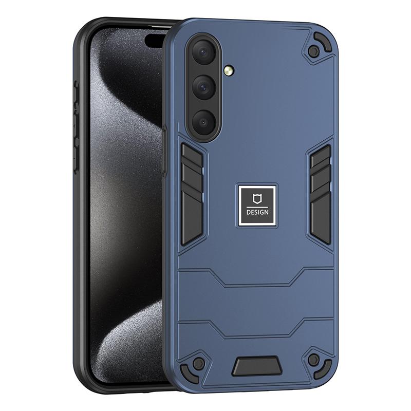 

For Samsung M52 M53 M54 Armor Shockproof Magnetic Phone Case For Samsung Galaxy M52 M53 M54 Solid Color Hard PC+TPU Back Cover For Galaxy M52 5G синій