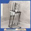 304 Stainless Steel Kitchen Knife & Cleaver Holder with Draining Function