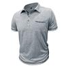 Summer Mens Short Sleeve T-Shirts Pocket Lightweight Casual Polo Shirt for Men Loose Trendy Loose Button Down Shirts for Men