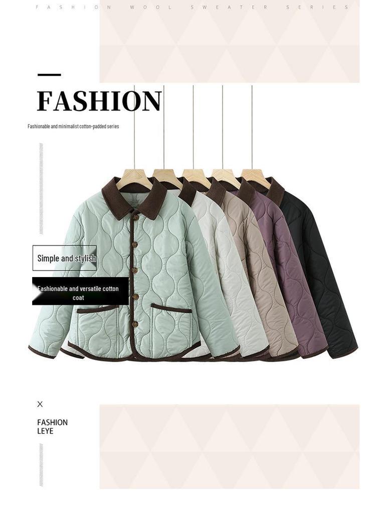 2025 Mode Warme Leichte Baumwolljacke für Mütter mittleren Alters und ältere Frauen