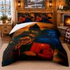 Set Biancheria da Letto con Fantasia The Weeknd 3 Pezzi Lenzuolo e Federe per Camera da Letto Interna