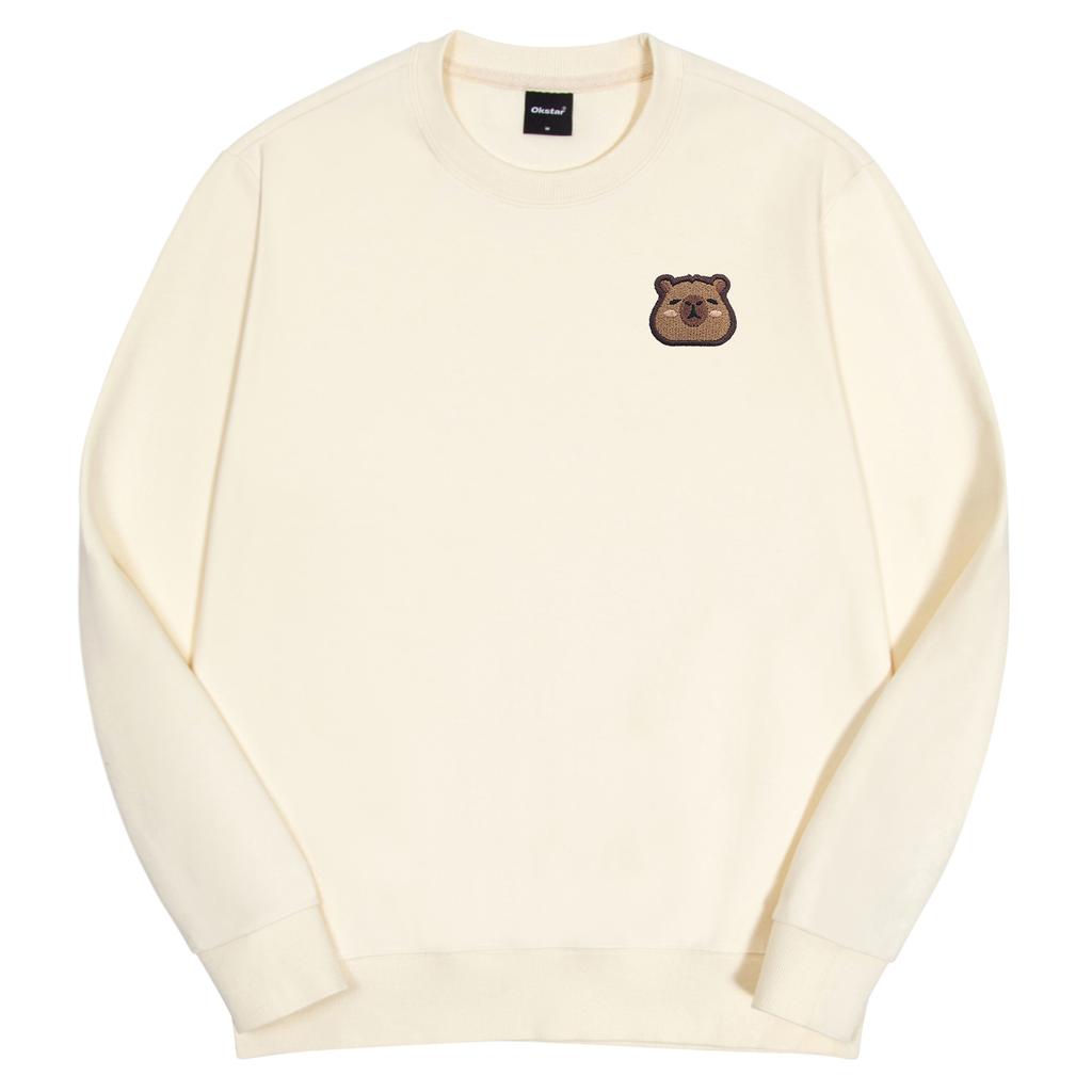 OKSTAR Relax Capybara Embroidered Double-Sided Sweatshirt (Type C)