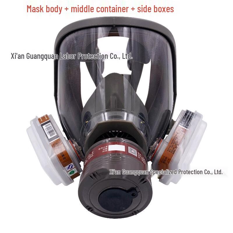 SANSHENG Full Face Respirator with Air Tube Connection One Size