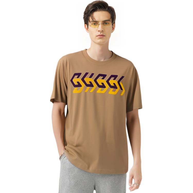 GUCCI Mirror Logo Print T Shirt 616036-XJDV9-2094