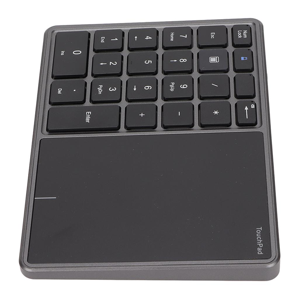 Wireless Numeric Keypad Touchpad Design 22 Keys 2.4G Dual Mode Connection Type C Interface Laptop KeypadGray
