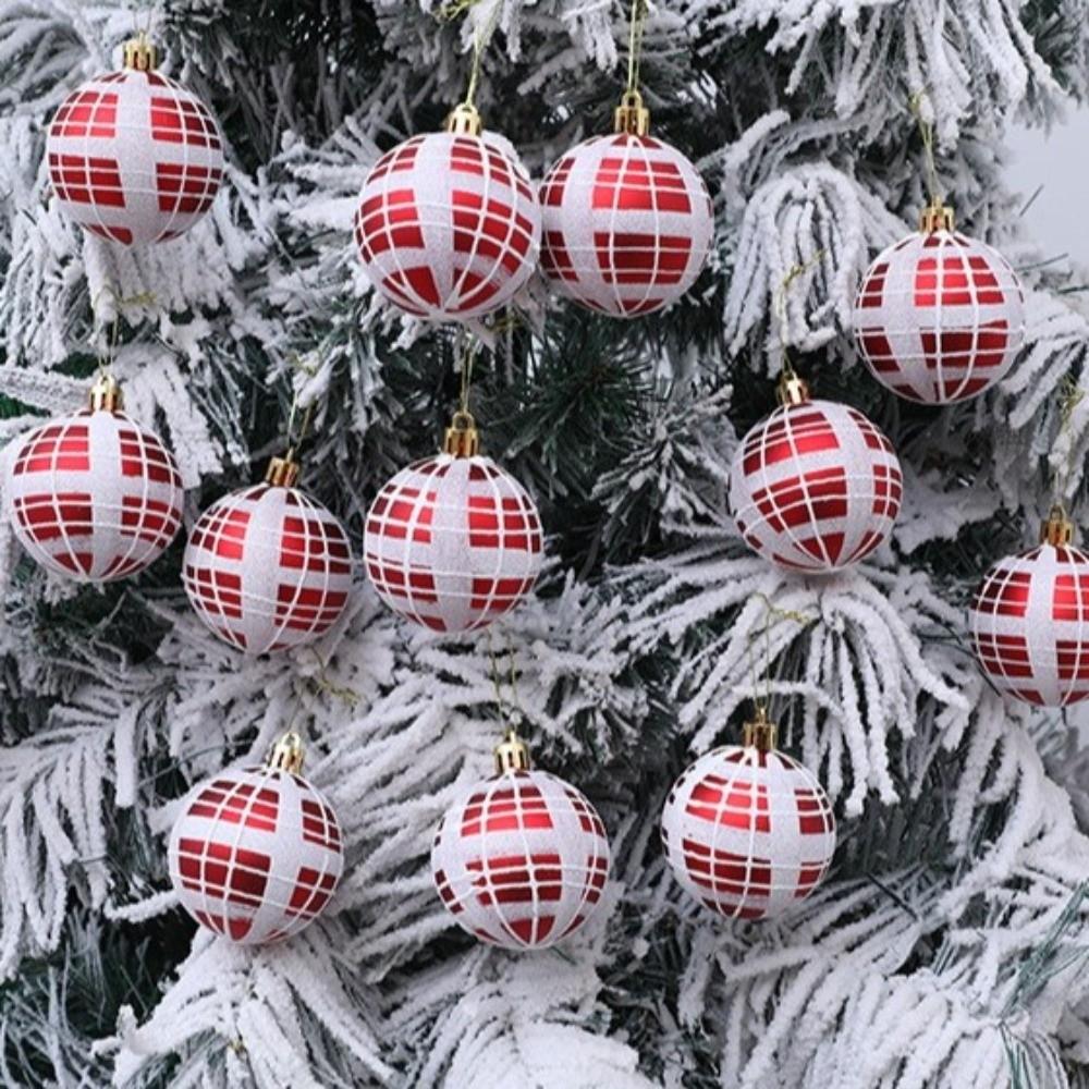 6PCS DIY Christmas Ball Pendant Paintings Xmas Tree Ornament New Xmas Tree Charm  New Year