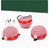 1pc Cute Pincushion Plaid Pattern Wrist Pad For Sewing Wrist Wearable Sewing Pin Cushions Quilting Pins Holder Sewing Supplies