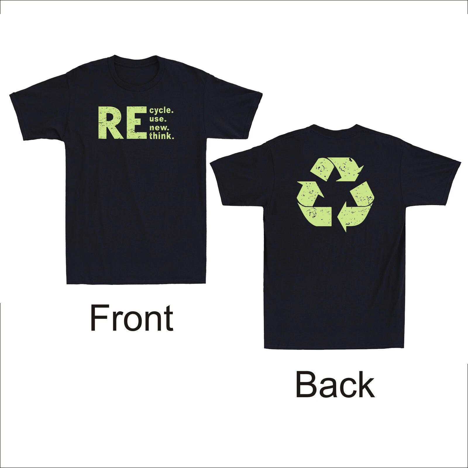 Recycle Symbol Recycle Reuse Renew Rethink Crisis Environmental Activism T-Shirt S