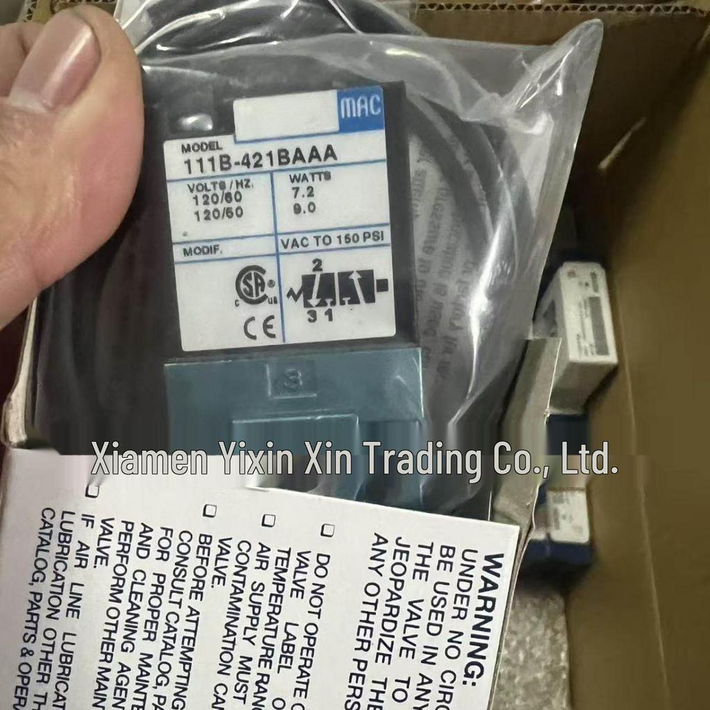 MAC 225B-611BAAA Solenoid Valve for Glue Binding Machine - Brand New, Original Product
