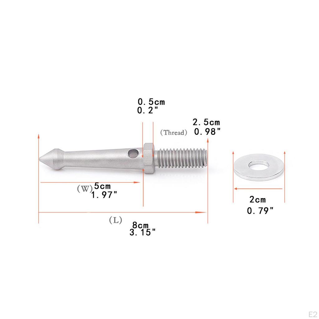 3dílné nožičky stativu pro fotoaparát Upevňovací šrouby Protiskluzové monopody Hroty Zem 3/8"