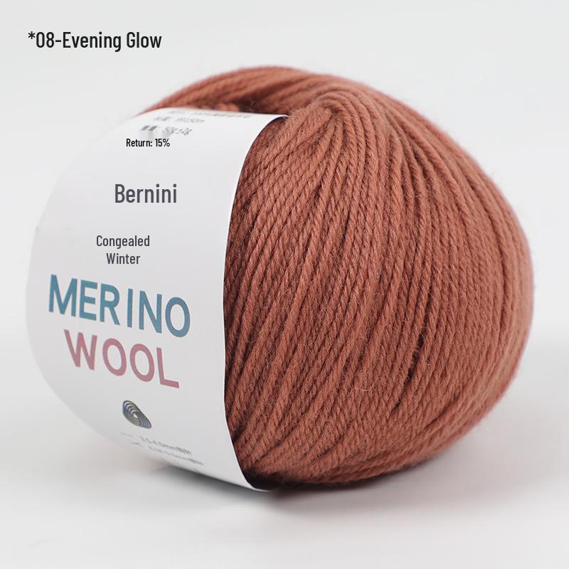 Merino Wool Yarn for DIY Knitting - Morandi Colors, Medium Thickness, Perfect for Hand-Knitted Hats.