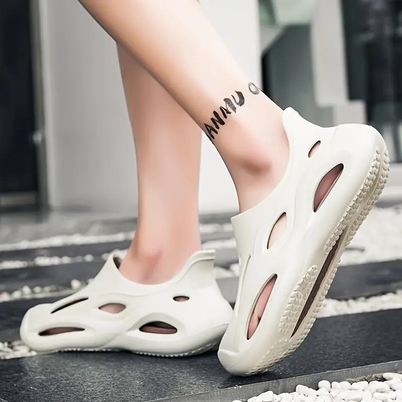 Sandalias Deportivas de EVA de Moda con Suela Suave y Cómoda, Puntera Redonda, Resistentes al Desgaste, Antideslizantes, Chanclas Versátiles Casuales para Exterior, Playa