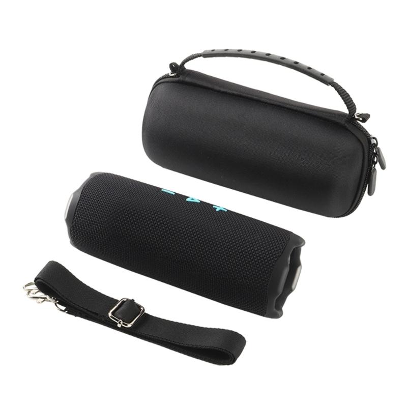 Hard Carry Case For Flip 7 Bluetooth-compatible Speaker Holder Shockproof Bag with Shoulder Strap Soft Flocking Interior