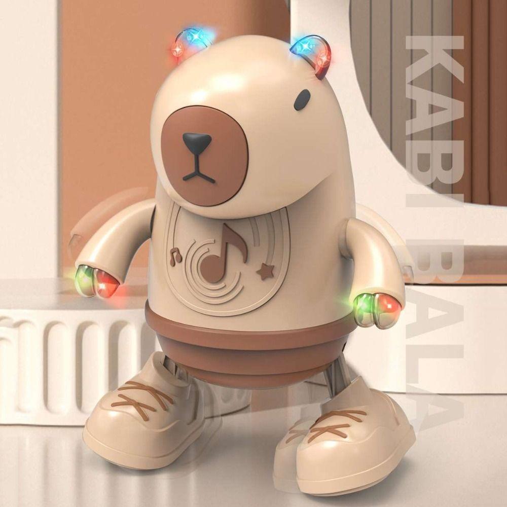 Lights and Sounds Capybala Electronic Toy Pet Capybala Walking Dance Moving Doll Kids Gifts