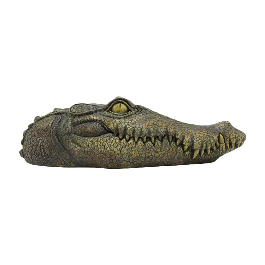 1pc,Floating Alligator Head Water Decor, Float Alligator Crocodile for scare Goose,Predator,Heron,Duck Control,Pool,Garden and P