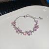 Blue Star Zirconia Hexagonal Flower Bracelet - Stylish, Versatile, and Luxurious Wrist Jewelry for Women