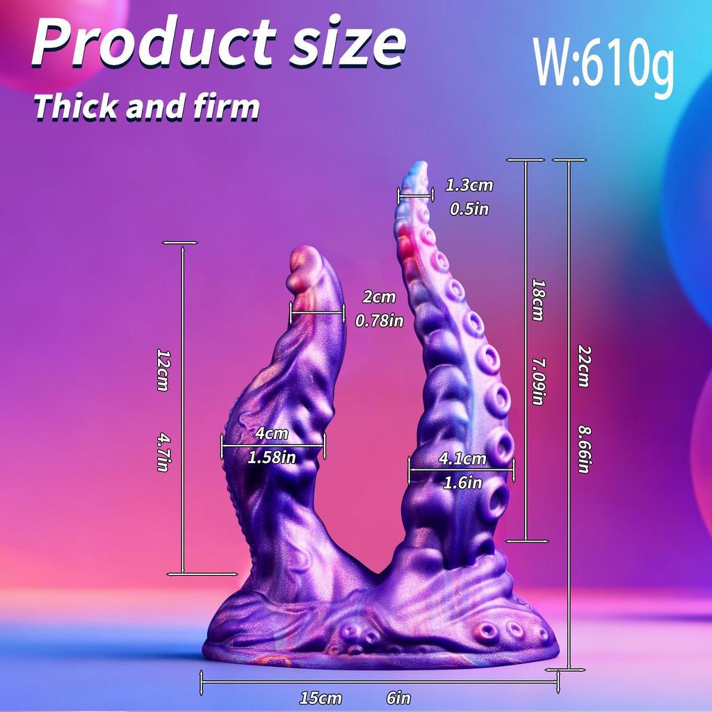 Alien Animal Penis Double Headed Masturbator Silicone Double Tentacle For Two Men And Women In The Backyard Adult Sexual Products