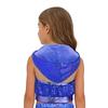 Sparkling Sequins Hip-Hop Jazz Top: Sleeveless Backless Hooded Crop Top with Front Zipper for Stage Dance Costume