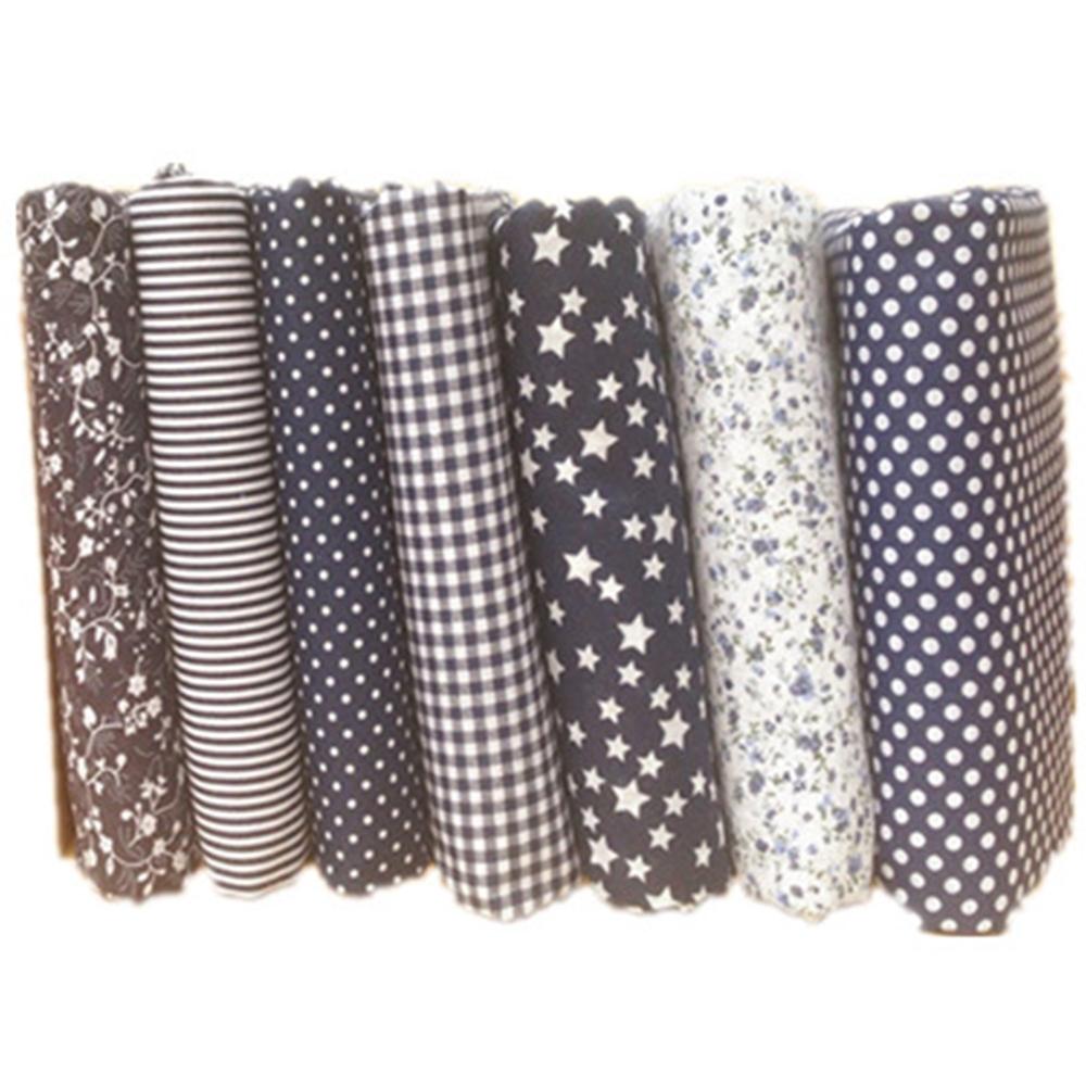 Dickes Baumwollstoffbündel 7-teiliges vorgeschnittenes Charm-Quiltset in Farben