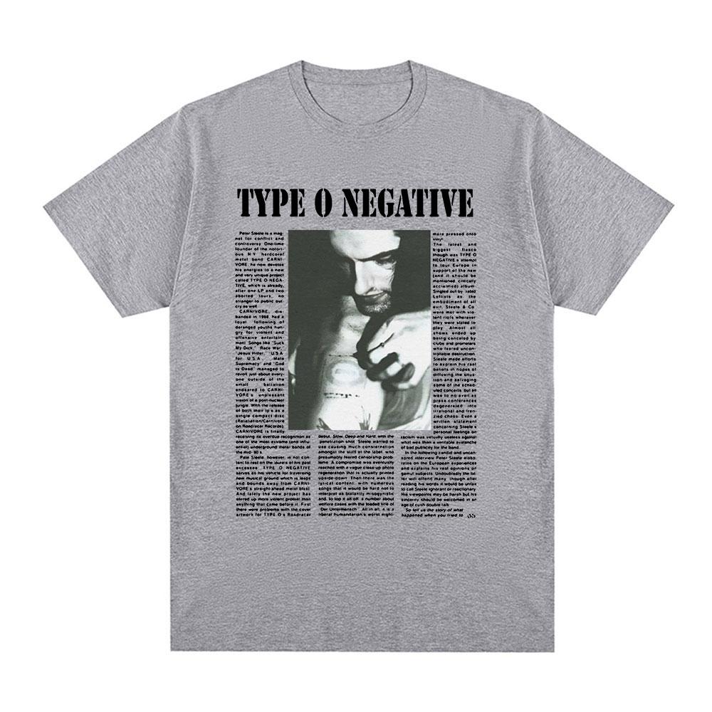 Type O Negative T Shirt Unisex Women Clothing Gothic Metal Rock Band Tshirts 100 Cotton Casual Short Sleeve Tee Shirt Oversized