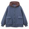 Women's Winter 2024 Hooded Cotton Coat - Loose, Plus Size, Casual Warm Jacket for Middle-aged & Elderly Moms