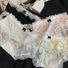 Sweet Lace Mid-waist Panties Ice Silk Seamless Underwear Women Soft Breathable Briefs