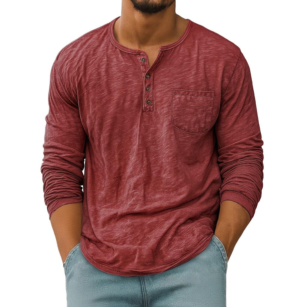 Men  Retro  Loose  Leisure  Long Sleeves  Upper Garment
