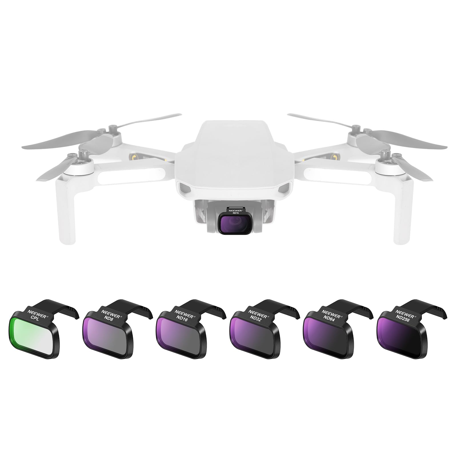 

NEEWER ND CPL Filter Set Compatible with DJI Mini SE 6 Pieces Circular Polarizing Filter Neutral Density Filter Drone Lens Filter HD Glass Aerial