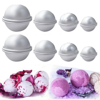 4 Set 4 Boyut Yeni Alüminyum Metal Banyo Bombası Kalıbı Fizzy Crafting DIY Kalıp Aracı