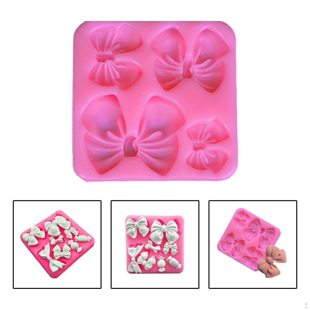 3D Bow Tie Silicone Model Fondant Supplies Statue DIY Art Crafts Plaster Crafting Epoxy Resin