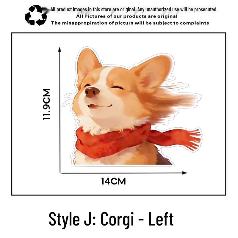 

Pomeranian Puppy Car Sticker - Cute, Fun & Creative Pet Design for Car Windows and Rear
