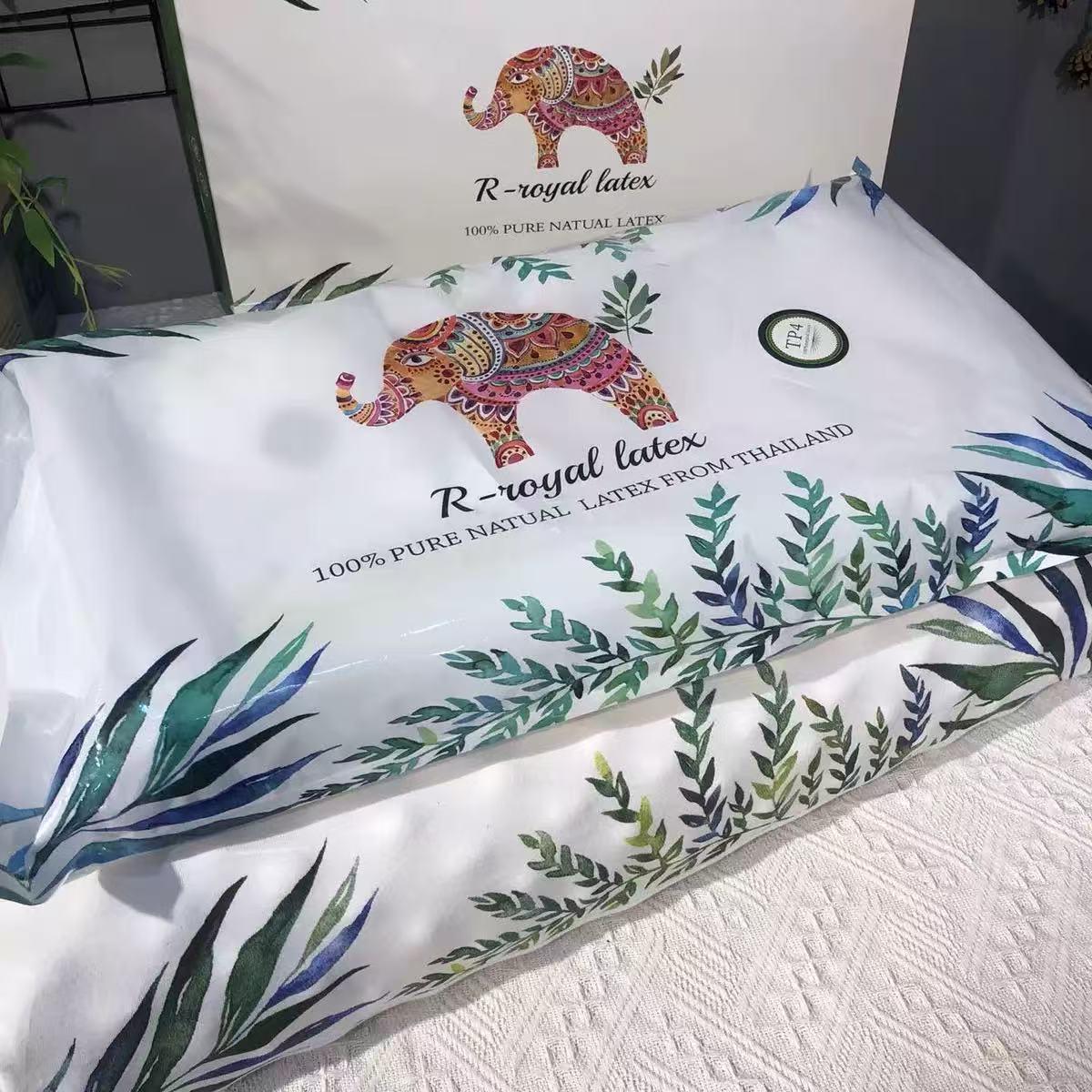 Королевская Таиландская Слоновая Подушка-Поддержка Шеи из Латекса 38*58cm Pillow Core