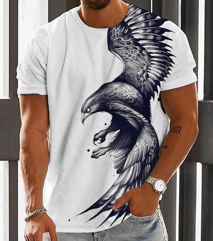 Pánské tričko pro muže Trička s 3D potiskem s grafikou Wolf Trička Módní topy nadměrné velikosti Krátké rukávy Léto Dámské Oblečení Trička Topy