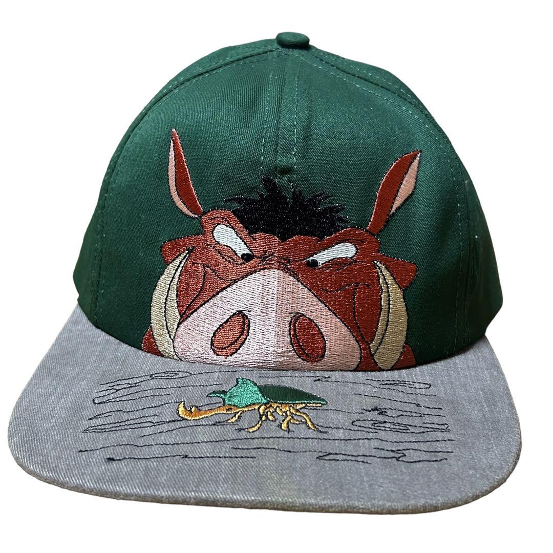 

[USED] Almost dead 90s USA made Lion King Pumbaa cap