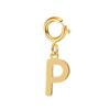 spring buckle Letter Charms Pendant initial charms pendant for Women Necklace earring Zircon keychain DIY accessories Wholesale