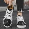 Cross-Border European Men's Rivet Sneakers - Versatile Red Bottom Trend for Spring & Autumn
