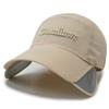 Retractable Extended Brim Hat Men's Summer Breathable Fishing Cap Men's Shade Fishing Sun Protection Baseball Cap