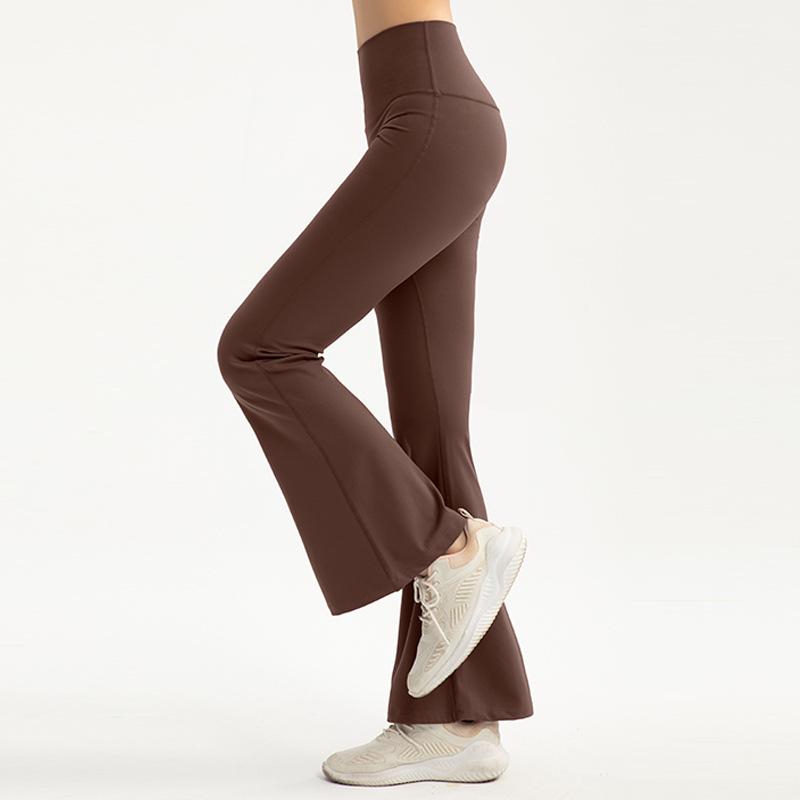 

Жіночі зимові флісові легінси для йоги Lulu з високою талією та розширенням - Контроль живота, Довгі, Широкі, Повсякденний спортивний одяг S коричневий