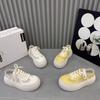 Niche design two wear thick-soled little white shoes women's 2025 summer new versatile breathable trend heightening casual board shoes