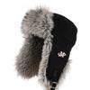 Unisex Fleece Lined Winter Beanie Hat With Ear Protection Windproof Outdoor Cycling Cold Weather