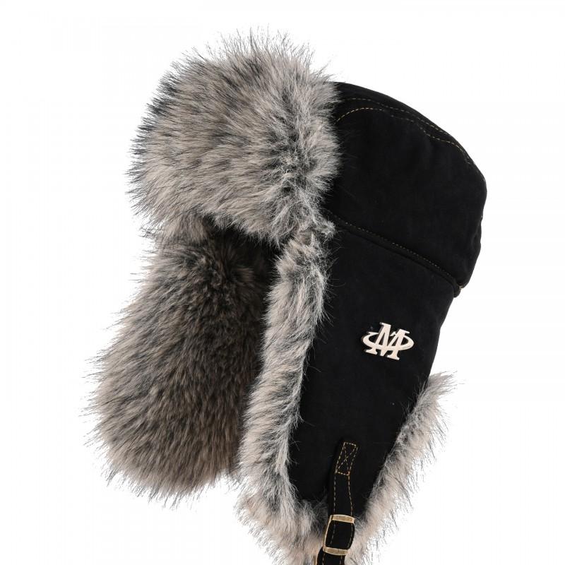 Unisex Fleece Lined Winter Beanie Hat With Ear Protection Windproof Outdoor Cycling Cold Weather