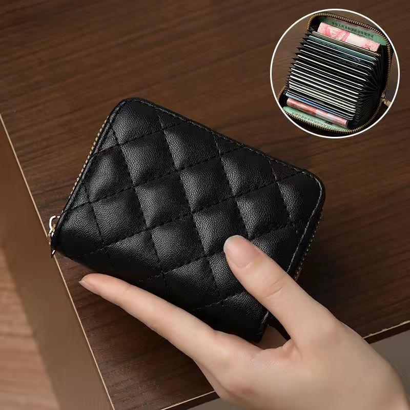 Harmonika Damen Mehrfach-Kartensteckplatz Anti-Demagnetisierung High-End PU Kartenhalter