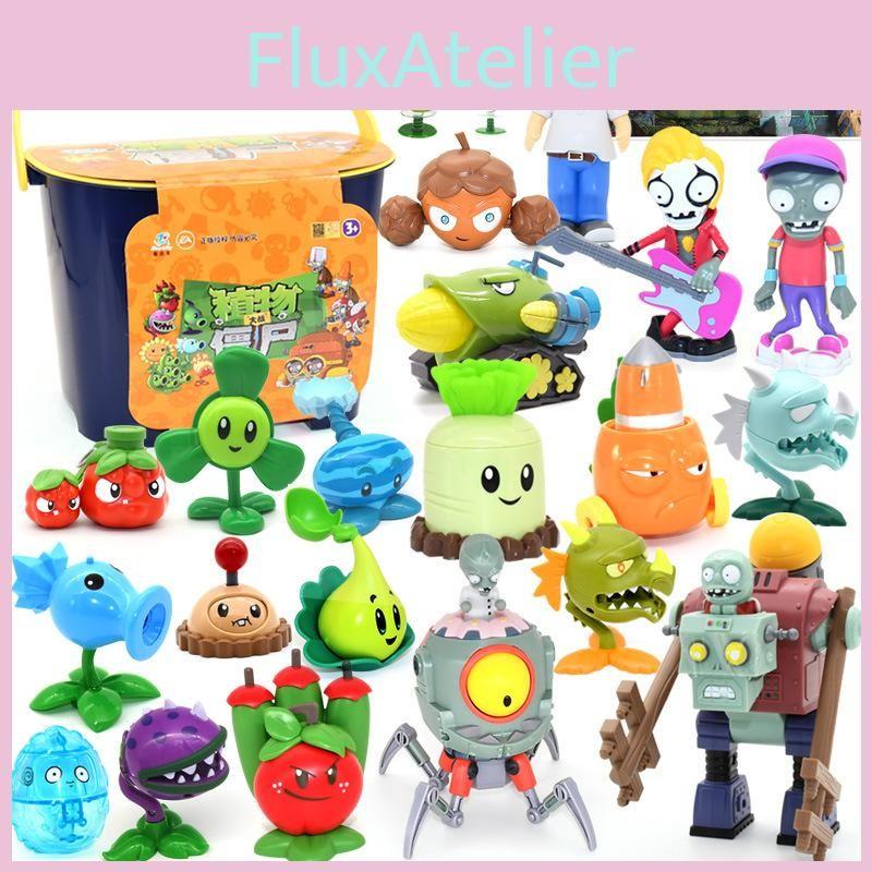 Zombies Plants Vs Static Model Toy Collection With Storage Container Gift For