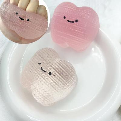 Soft Squishy Teeth Fidget Toy Cube Anti Stress Squeeze Toy  Adults Party Gifts Slow Rise Toy Autism ADHD Sensory Anxiety Therapy