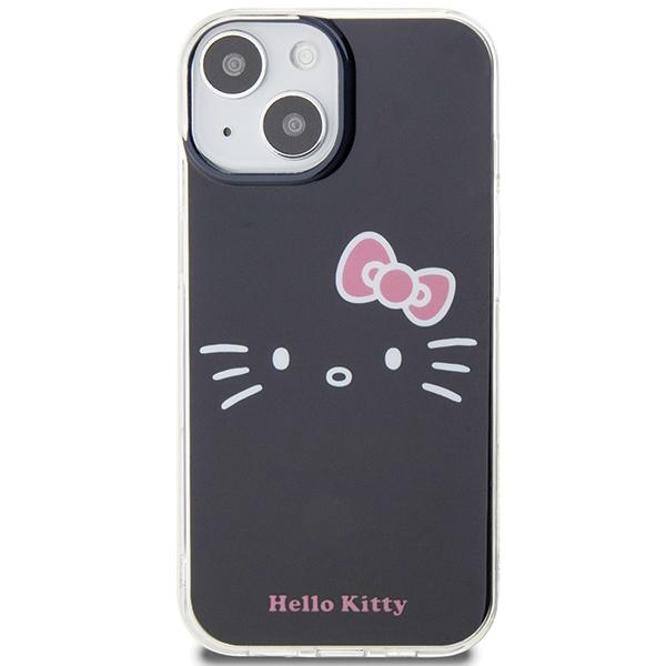 Etui Do iPhone 15 Hello Kitty Hardcase IML Kitty Face Czarny