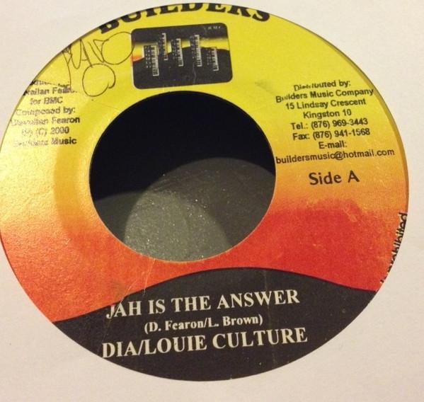 

7inch Record DIA & LOUIE CULTURE / COCOA TEA & C - Jah is the Answer / Down The Lane NONE Builders 2000 Jamaica Reggae, Ska & Dub Used