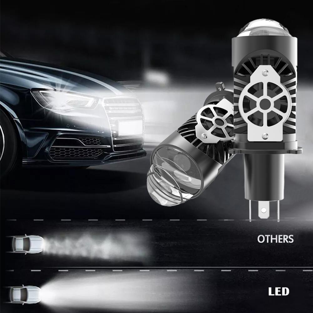 1/2Pcs Auto H4 Projector Lens LED Car Headlight Bulbs 150W CANBUS Turbo Auto Bulb H4 Led Motorcycle High Low bulb 12V 24V 6500K